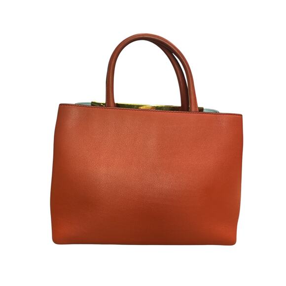 Fendi Red Leather Mini 2jours Tote - Picture 2 of 11